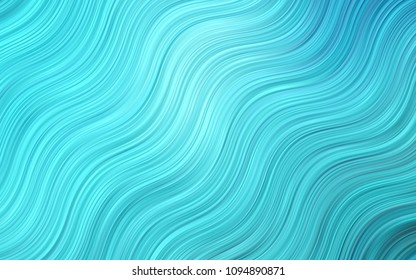 Dark Green vector pattern with lava shapes. Creative geometric illustration in marble style with gradient. Brand-new design for your ads, poster, banner.