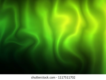 Dark Green vector pattern with lava shapes. Shining crooked illustration in marble style. A new texture for your  ad, booklets, leaflets.