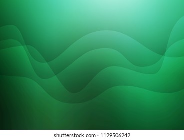 Dark Green vector pattern with lava shapes. Creative geometric illustration in marble style with gradient. The template for cell phone backgrounds.