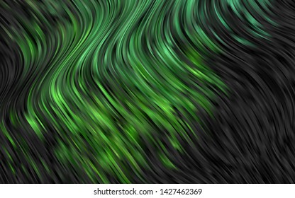 Dark Green vector pattern with lava shapes. Creative illustration in halftone marble style with gradient. The best blurred design for your business.