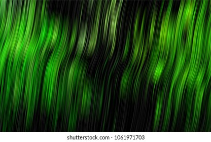 Dark Green vector pattern with lines, ovals. A completely new color illustration in marble style. A completely new marble design for your business.