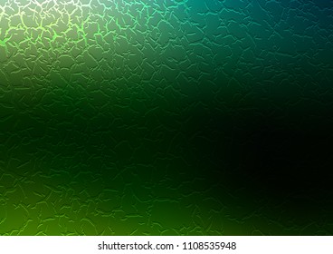 Dark Green vector pattern with lines, ovals. Colorful illustration in abstract marble style with gradient. A completely new marble design for your business.