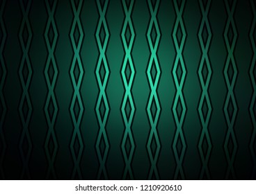 Dark Green vector pattern with lines, rectangles. Glitter abstract illustration with colorful lines, rhombuses. Pattern for business booklets, leaflets.