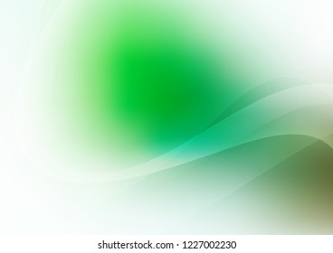 Dark Green vector pattern with lines, ovals. Brand new colored illustration in marble style with gradient. Marble style for your business design.