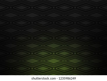 Dark Green vector pattern with lines, rectangles. Colorful decorative design in simple style with lines, rhombuses. Pattern for websites, landing pages.