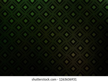 Dark Green vector pattern with lines, rectangles. Glitter abstract illustration with colorful lines, rhombuses. Smart design for your business advert.