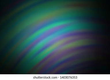 Dark Green vector pattern with lines. Modern gradient abstract illustration with bandy lines. Abstract design for your web site.