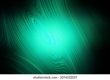 Dark Green vector pattern with lines. Colorful gradient illustration in simple style with lines. Brand new design for your ad.