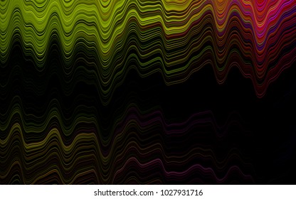 Dark Green vector pattern with liquid shapes. Colorful abstract illustration with gradient lines. A completely new marble design for your business.