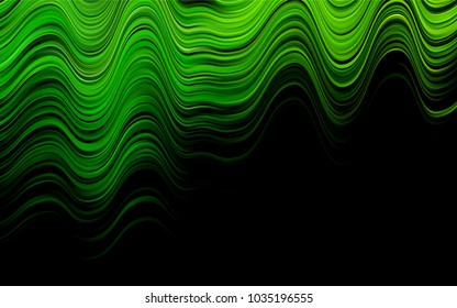 Dark Green vector pattern with liquid shapes. A completely new color illustration in marble style. The template for cell phone backgrounds.