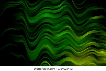 Dark Green vector pattern with liquid shapes. Creative geometric illustration in marble style with gradient. Pattern for your business design.