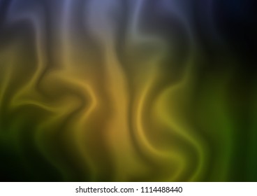Dark Green vector pattern with liquid shapes. Creative illustration in halftone marble style with gradient. A completely new template for your business design.