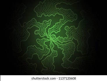 Dark Green vector pattern with liquid shapes. Colorful illustration in abstract marble style with gradient. The best blurred design for your business.