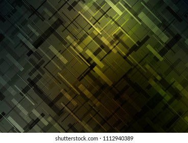 Dark Green vector pattern with narrow lines. Lines on blurred abstract background with gradient. The pattern can be used as ads, poster, banner for commercial.