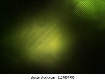 Dark Green vector pattern with narrow lines. Glitter abstract illustration with colored sticks. Smart design for your business advert.