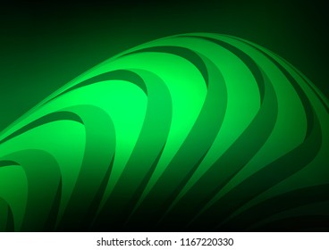 Dark Green vector pattern with narrow lines. Glitter abstract illustration with colored sticks. The template can be used as a background.