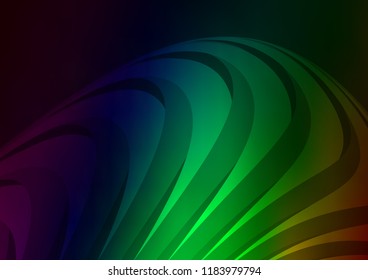 Dark Green vector pattern with narrow lines. Blurred decorative design in simple style with lines. Smart design for your business advert.