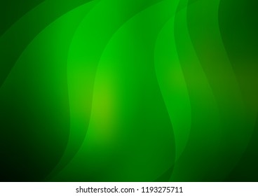 Dark Green vector pattern with narrow lines. Shining colored illustration with narrow lines. The pattern can be used for busines ad, booklets, leaflets