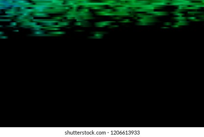 Dark Green vector pattern with narrow lines. Lines on blurred abstract background with gradient. Smart design for your business advert.