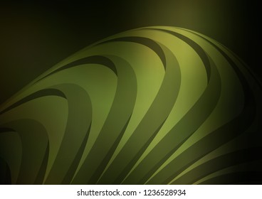 Dark Green vector pattern with narrow lines. Decorative shining illustration with lines on abstract template. The pattern can be used as ads, poster, banner for commercial.