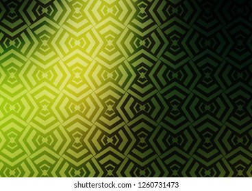 Dark Green vector pattern with narrow lines. Shining colored illustration with narrow lines. Pattern for websites, landing pages.
