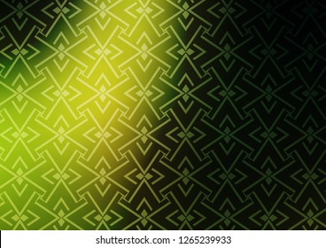 Dark Green vector pattern with narrow lines. Glitter abstract illustration with colored sticks. Best design for your ad, poster, banner.