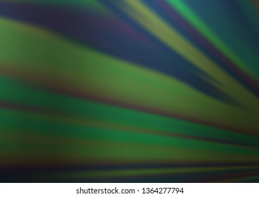 Dark Green vector pattern with narrow lines. Lines on blurred abstract background with gradient. Pattern for ads, posters, banners.