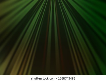 Dark Green vector pattern with narrow lines. Decorative shining illustration with lines on abstract template. Backdrop for TV commercials.