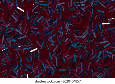 Dark green vector pattern with narrow lines. Glitter abstract illustration with colored sticks. Smart design for your business advert.