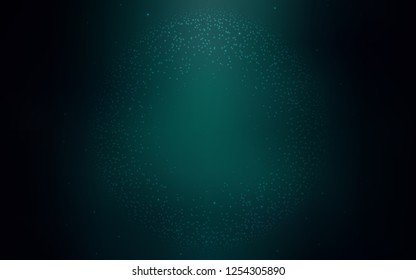 Dark Green vector pattern with night sky stars. Space stars on blurred abstract background with gradient. Pattern for astronomy websites.