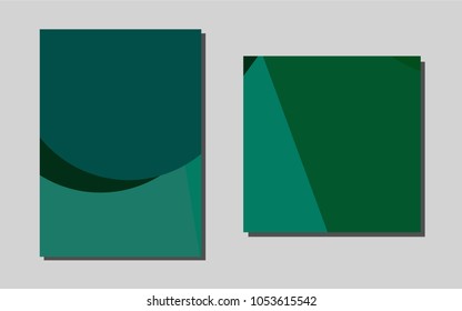 Dark Green vector pattern for posters. Booklet with textbox on colorful abstract background. Beautiful design for cover of notepads.