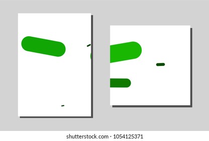 Dark Green vector pattern for posters. Beautiful colored sample in A4 size. The pattern can be used for any ad, booklets.