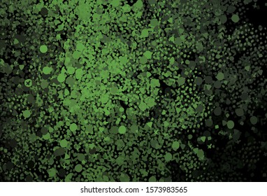 Dark Green vector pattern with random forms. Colorful chaotic forms with gradient in modern style. Elegant design for wallpapers.