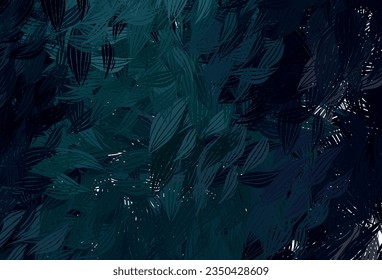 Dark Green vector pattern with random forms. Decorative design in abstract style with random forms. Elegant design for wallpapers.