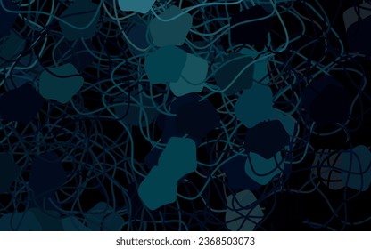 Dark Green vector pattern with random forms. Illustration with colorful gradient shapes in abstract style. Simple design for your web site.