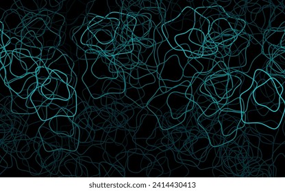 Dark Green vector pattern with random forms. Decorative design in abstract style with random forms. Simple design for your web site.