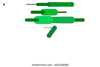 Dark Green vector pattern with rounded lines. Modern geometrical abstract illustration with staves. The pattern can be used for websites.