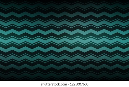 Dark Green vector pattern with sharp lines. Glitter abstract illustration with colorful sticks. Template for your beautiful backgrounds.