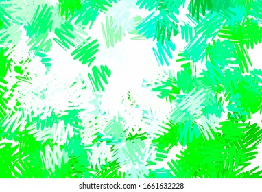 Dark Green vector pattern with sharp lines. Shining colored illustration with sharp stripes. Smart design for your business advert.
