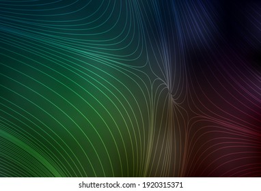 Dark Green vector pattern with sharp lines. Blurred decorative design in simple style with lines. Best design for your ad, poster, banner.