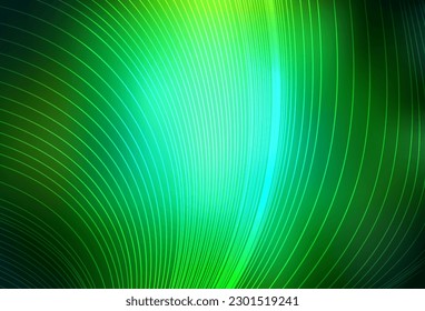 Dark Green vector pattern with sharp lines. Colorful shining illustration with lines on abstract template. Template for your beautiful backgrounds.