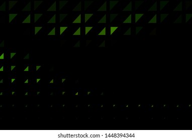 Dark Green vector pattern with spheres. Modern abstract illustration with colorful water drops. Design for posters, banners.