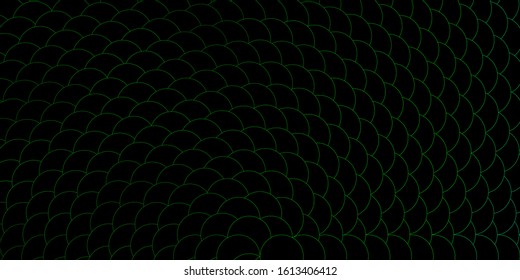 Dark Green vector pattern with spheres. Illustration with set of shining colorful abstract spheres. Pattern for websites.