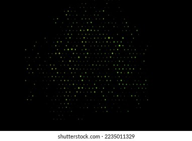 Dark green vector pattern with symbol of cards. Colorful gradient with signs of hearts, spades, clubs, diamonds. Pattern for leaflets of poker games, events.