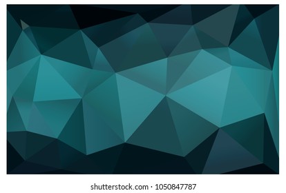 Dark Green vector Pattern.  triangular template. Geometric sample. Repeating routine with triangle shapes. New texture for your design. Pattern can be used for background.