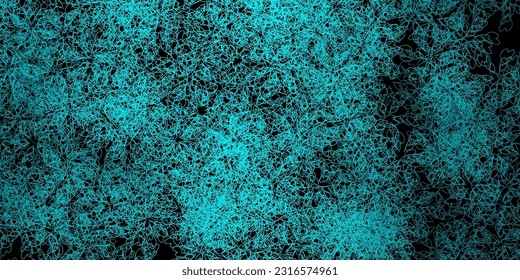 Dark green vector pattern with wry lines. Colorful abstract illustration with gradient curves. Template for cellphones.