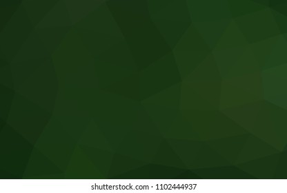 Dark Green vector polygon abstract polygon abstract. A completely new color illustration in a vague style. A completely new design for your business.