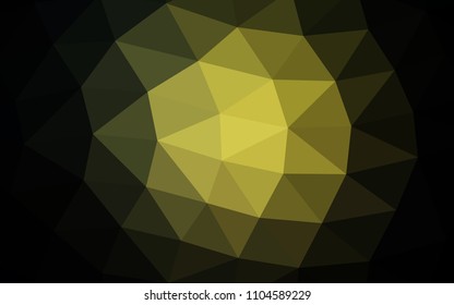 Dark Green vector polygon abstract polygon abstract. A completely new color illustration in a vague style. The completely new template can be used for your brand book.