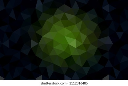 Dark Green vector polygon abstract layout. Creative geometric illustration in Origami style with gradient. A new texture for your web site.