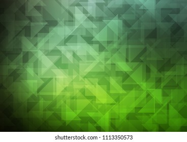 Dark Green vector polygon abstract triangle background. Colorful abstract illustration with gradient. A new texture for your design.